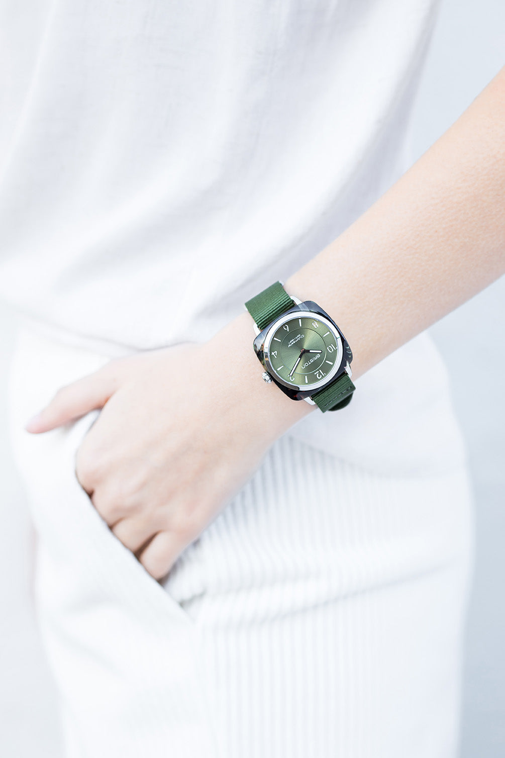 CLUBMASTER CHIC - HM - VERT OLIVE