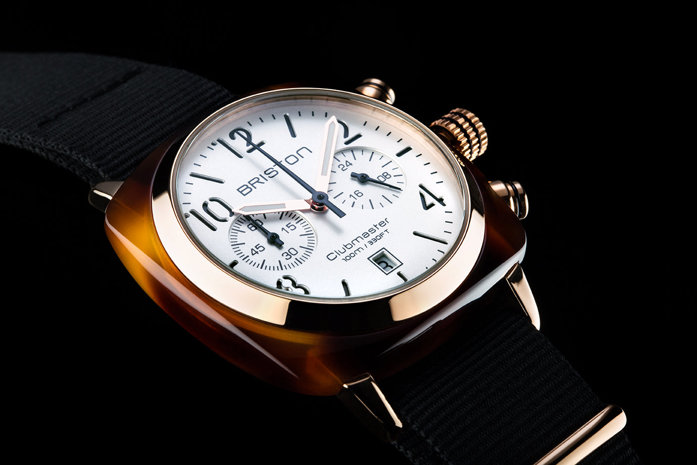 CLUBMASTER CLASSIC - CHRONO - GOLD - BLANC